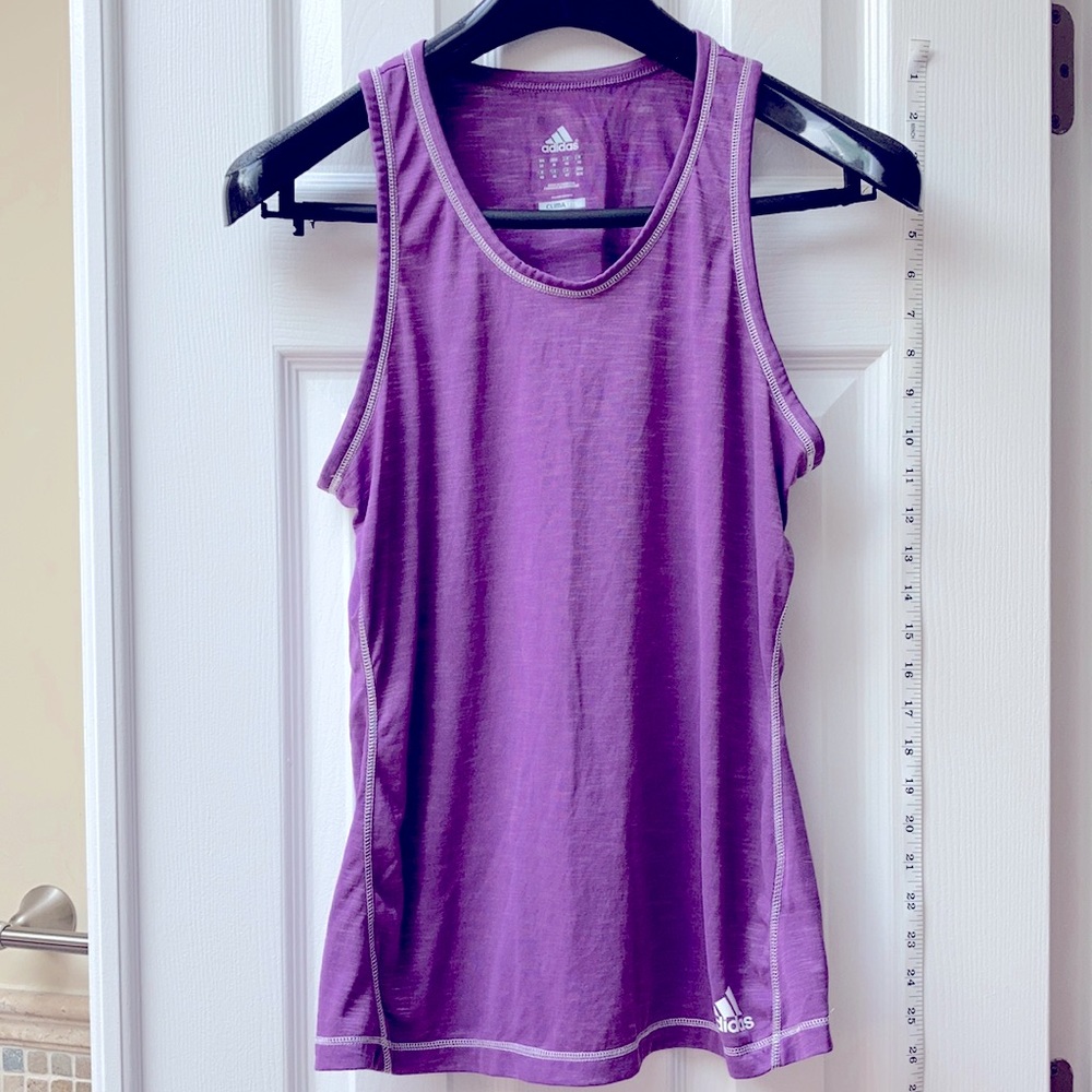 Adidas Purple Athletic Climalite Tank